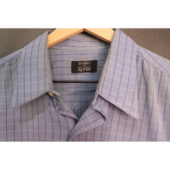 Gitman Bros‎ for Westport Big & Tall Blue Button-Up Shirt - Size 16-38 - Used - Picture 7 of 12